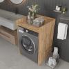 Έπιπλο πλυντηρίου Cuci pakoworld σε oak απόχρωση 60x62x99εκ