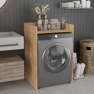 Έπιπλο πλυντηρίου Cuci pakoworld σε oak απόχρωση 60x62x99εκ