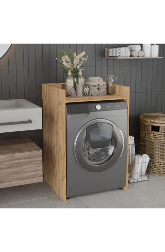 Έπιπλο πλυντηρίου Cuci pakoworld σε oak απόχρωση 60x62x99εκ