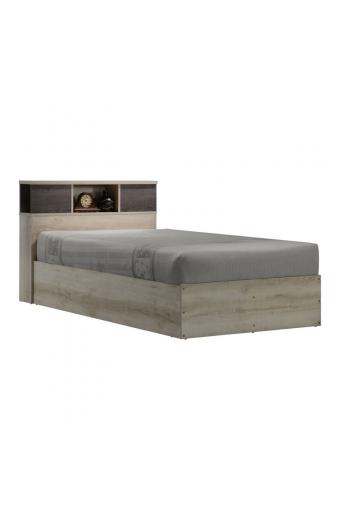 Κρεβάτι OLYMPUS pakoworld σε χρώμα castillo-toro 120x200εκ