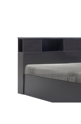 Κρεβάτι  OLYMPUS pakoworld σε χρώμα wenge 120x200εκ