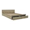 Κρεβάτι Olympus pakoworld με συρτάρι castillo-oak 140x200εκ