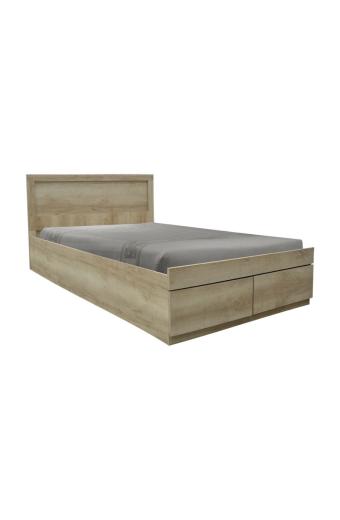 Κρεβάτι Olympus pakoworld με συρτάρι castillo-oak 100x200εκ