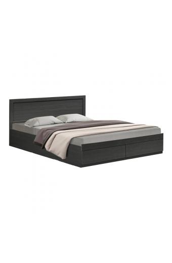 Κρεβάτι Olympus pakoworld με συρτάρι σε wenge απόχρωση 140x200εκ