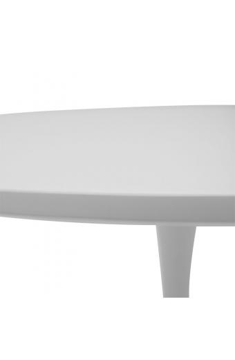 Τραπέζι Balou pakoworld MDF λευκό Φ100x75εκ