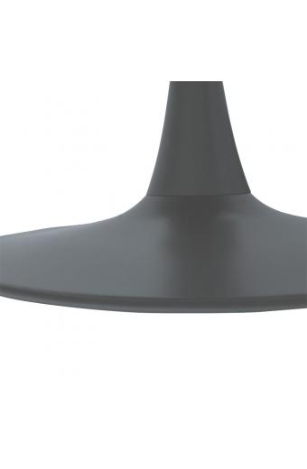 Τραπέζι Balou pakoworld MDF ανθρακί ματ Φ100x75εκ