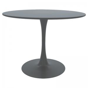 Τραπέζι Balou pakoworld MDF γκρι ματ Φ100x75εκ
