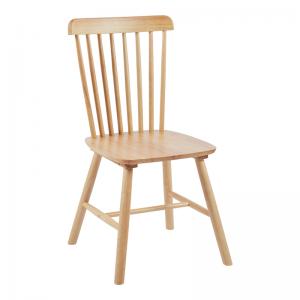 Καρέκλα Melia pakoworld rubberwood σε φυσική απόχρωση 45x51x87εκ