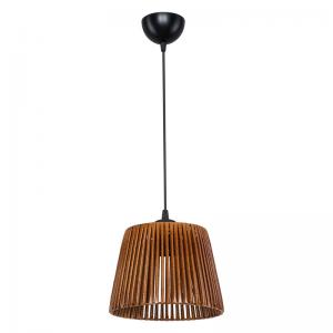 Φωτιστικό οροφής PWL-1116 pakoworld Ε27 καφέ Φ22x60εκ