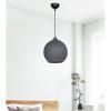 Φωτιστικό οροφής μονόφωτο PWL-1113 pakoworld Ε27 γκρι Φ26x72εκ