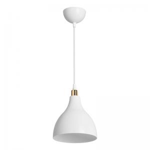 Φωτιστικό οροφής μονόφωτο Lofty pakoworld Ε27 λευκό Φ18x56εκ
