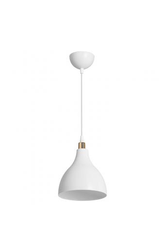 Φωτιστικό οροφής μονόφωτο Lofty pakoworld Ε27 λευκό Φ18x22εκ