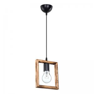 Φωτιστικό οροφής μονόφωτο Isolate pakoworld Ε27 καρυδί 18.5x3x66εκ