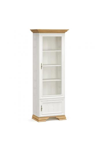 Βιτρίνα Jaden pakoworld golden oak-λευκό antique 70,5x43x197,5εκ