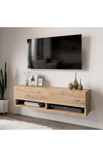 Έπιπλο τηλεόρασης επιτοίχιο Roscoe pakoworld oak 100x31,5x29,5εκ