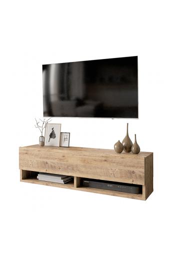 Έπιπλο τηλεόρασης επιτοίχιο Roscoe pakoworld oak 100x31,5x29,5εκ