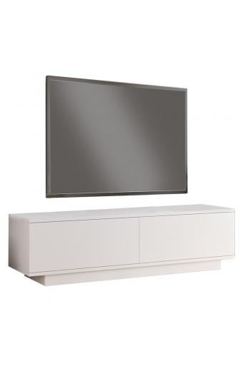 Έπιπλο τηλεόρασης Zoeva pakoworld λευκό 140x.35x38.2εκ