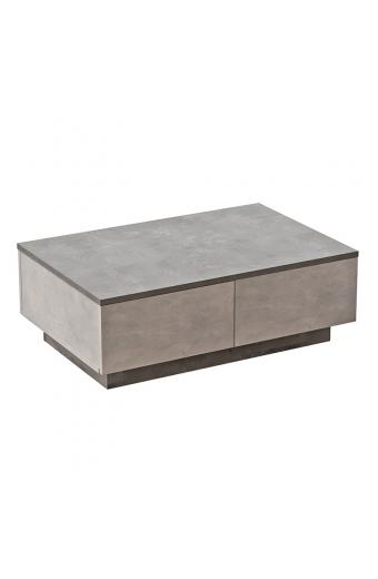 Τραπέζι σαλονιού Thunder pakoworld ανθρακί antique-γκρι antique 90x60x31.5εκ