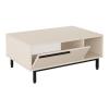 Τραπέζι σαλονιού Frixton pakoworld σε cappuccino απόχρωση 90x60x37.5εκ