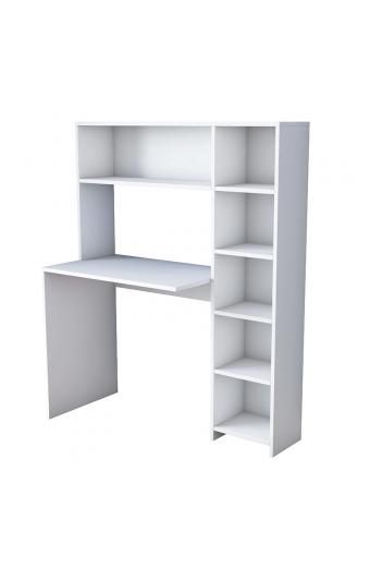 Γραφείο με βιβλιοθήκη Janson pakoworld λευκό 113x40x142εκ