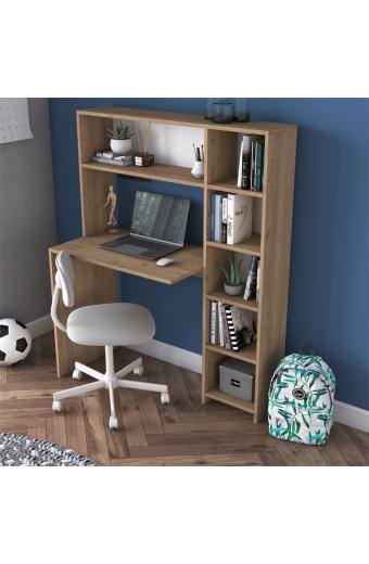 Γραφείο με βιβλιοθήκη Janson pakoworld sonoma 113x40x142εκ