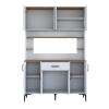 Ντουλάπα κουζίνας Cordie pakoworld λευκό μελαμίνης 120x40x184.2εκ