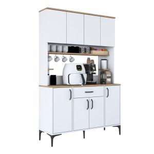 Ντουλάπα κουζίνας Cordie pakoworld λευκό μελαμίνης 120x40x184.2εκ