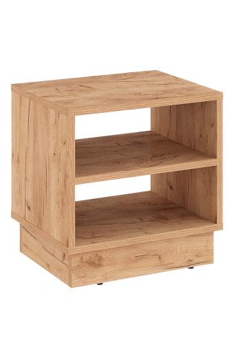 Κομοδίνο Mason pakoworld μελαμίνης σε oak απόχρωση 40x32x40εκ