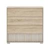 Συρταριέρα Bruse pakoworld μελαμίνη σε sonoma-oak απόχρωση 96.7x40.5x92.9εκ
