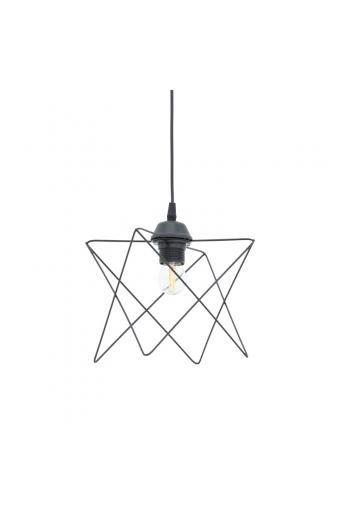 Φωτιστικό οροφής Langit pakoworld Ε27 μέταλλο μάυρο 18x18x65εκ