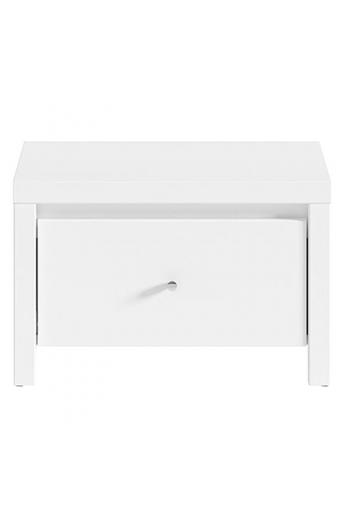 Κομοδίνο Fansi pakoworld λευκό 51x40.5x33.5εκ