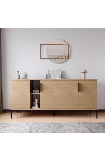 Μπουφές Tajesy pakoworld μελαμίνης oak 180x40x78εκ