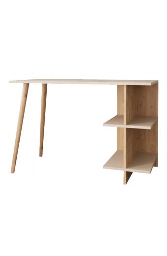 Γραφείο εργασίας Volet pakoworld σε oak- sandstone απόχρωση 114x56x76εκ