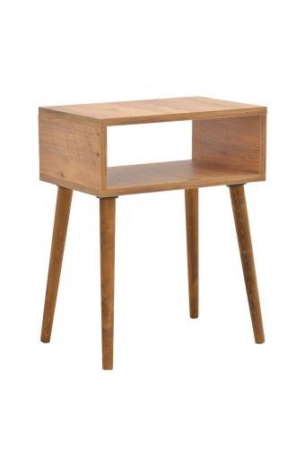 Κομοδίνο Hank pakoworld σε φυσική απόχρωση 45x30x60εκ