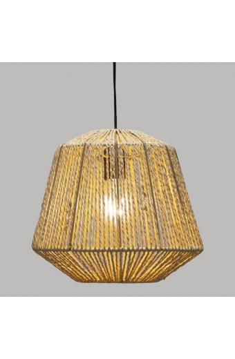 Φωτιστικό οροφής μονόφωτο Jily pakoworld E27 φυσικό Φ29x117εκ