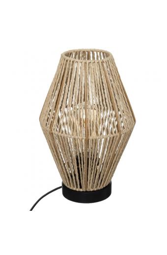 Επιτραπέζιο φωτιστικό PWL-1108 pakoworld Ε27 μπεζ Φ19x32εκ