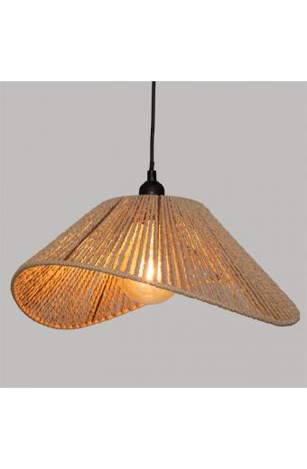 Φωτιστικό οροφής μονόφωτο PWL-1212 pakoworld Ε27 40W μπεζ 45x40x17εκ