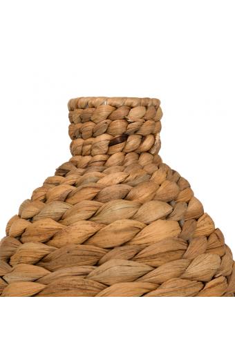 Βάζο Velout pakoworld από υάκινθο σε φυσική απόχρωση Φ18x57εκ