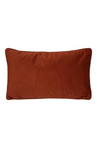 Μαξιλάρι διακοσμητικό Lubel pakoworld ύφασμα σε terracotta απόχρωση 30x50εκ