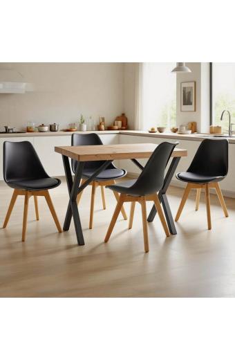 Φοιτητικό πακέτο επίπλων κουζίνας Delight pakoworld σετ 5τεμ