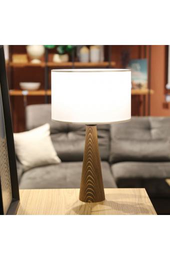 Επιτραπέζιο φωτιστικό Kalito pakoworld ivory-καφέ Φ24x45εκ