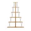 Βιβλιοθήκη mini Tars pakoworld sonoma-μαύρο 130x22x146εκ
