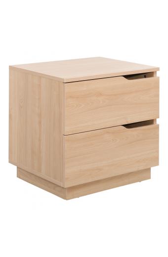 Κομοδίνο Verena I pakoworld σε φυσική απόχρωση 48x40x48εκ