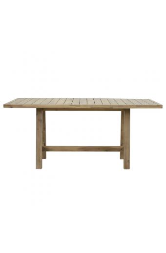 Τραπέζι Malibu pakoworld μασίφ ξύλο ακακίας 170x90x75.5εκ