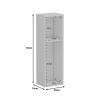 Επιδαπέδια Ραφιέρα Racks pakoworld σε λευκή απόχρωση 20x15x65εκ