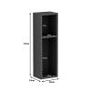 Επιδαπέδια ραφιέρα Racks pakoworld σε γκρι απόχρωση 20x15x65εκ