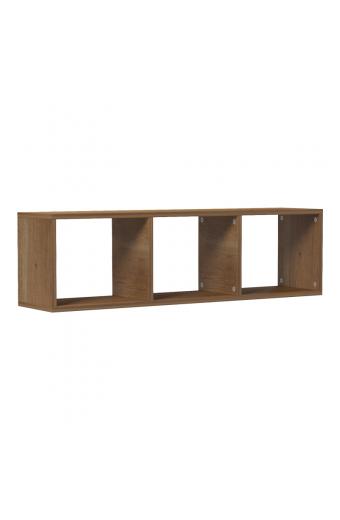 Ραφιέρα τοίχου Mikoro pakoworld σε φυσική απόχρωση 90x22x25.6εκ