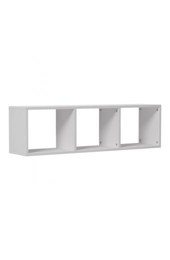 Ραφιέρα τοίχου Mikoro pakoworld σε λευκή απόχρωση 90x22x25.6εκ
