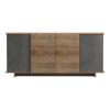 Μπουφές Zafore  pakoworld σε oak - καφέ antique απόχρωση 180x45x80εκ