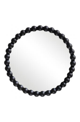 Καθρέπτης Specio pakoworld ξύλο σε μαύρη απόχρωση Φ60x4.5εκ